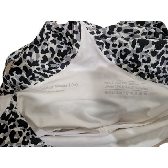 Outdoor Voices Exercise Dress Women's XS Small Shorts Leopard Print Skorts - Picture 6 of 8